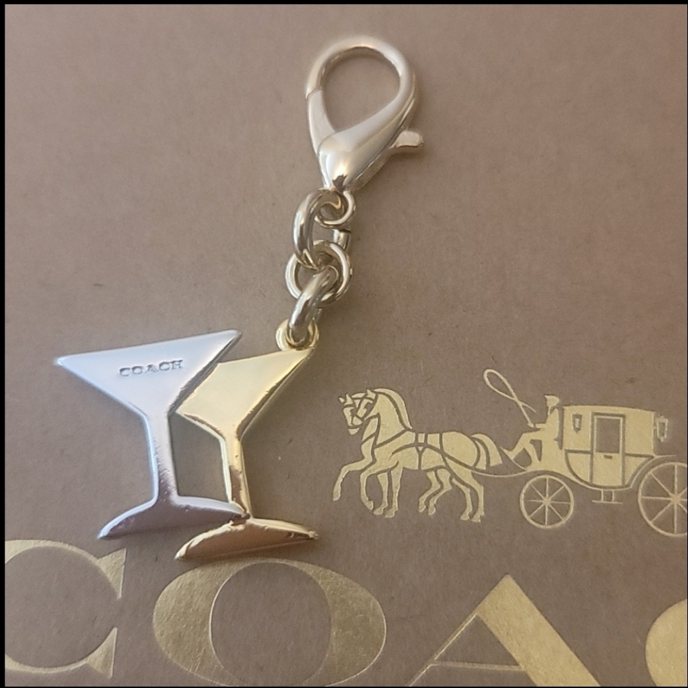 Coach bag charm